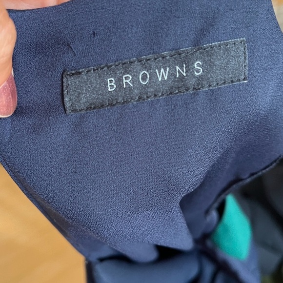 Browns Color-block Shift Dress in Blue and Green XL - Picture 8 of 13